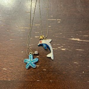 Betsey Johnson dolphin necklace